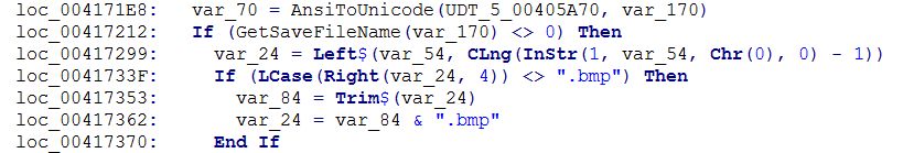 VB Decompiler показ пользовательских типов в коде