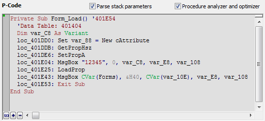 VB Decompiler 8.4 классы