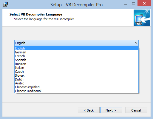 VB Decompiler Автоматический выбор языка интерфейса