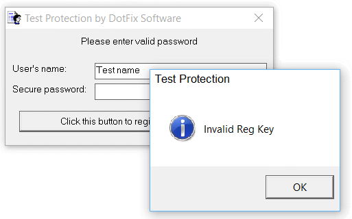 Test Protection 1 by DotFix Software
